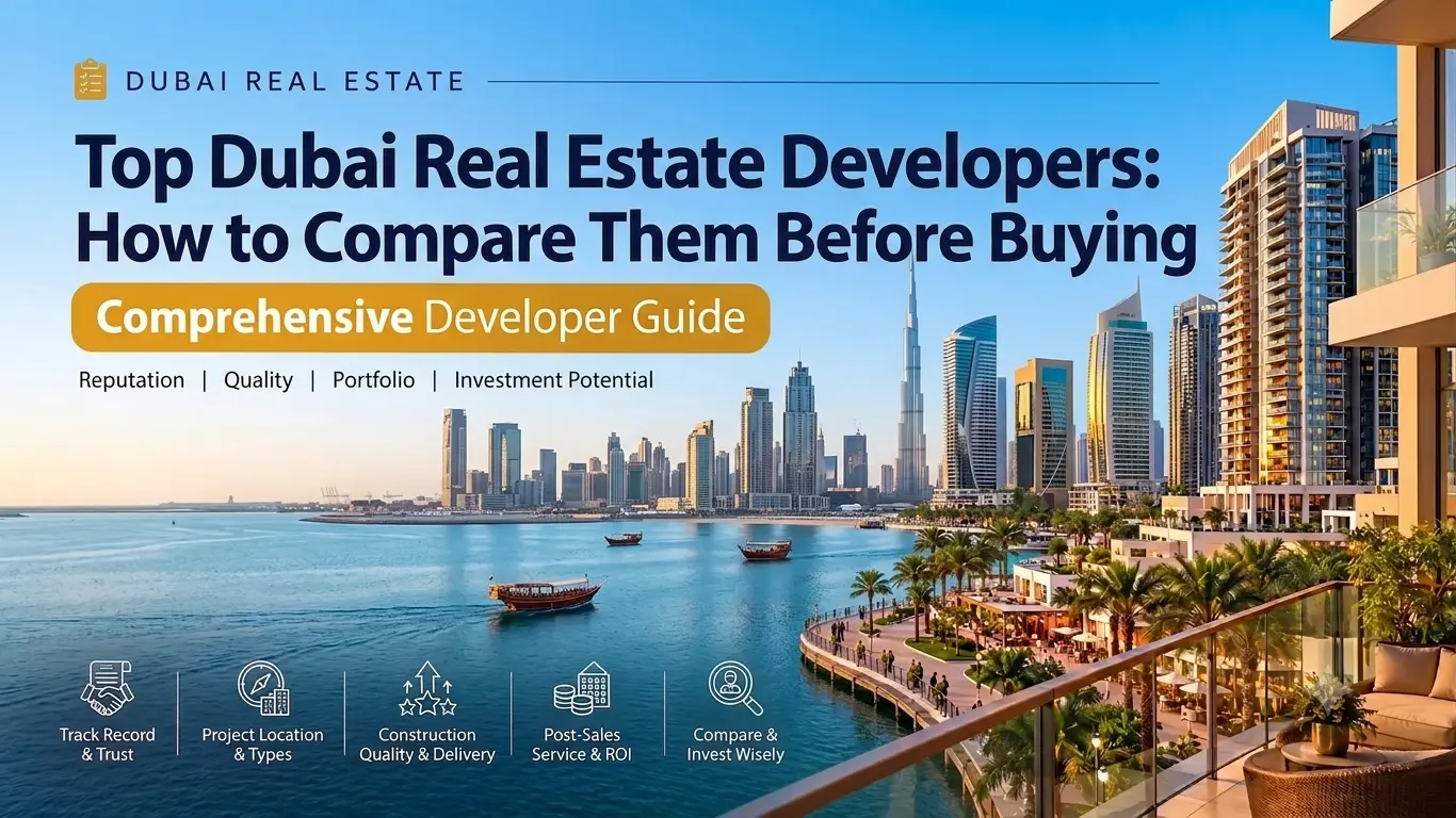 Top Dubai Real Estate Developers comparison guide for Indian investors